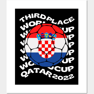 Croatia Football Third Place Posters and Art